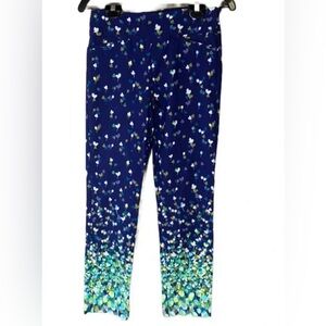 Floral Womens Bottoms - Navy and Green